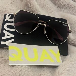 Quay Australia Black and Gold Sunglasses